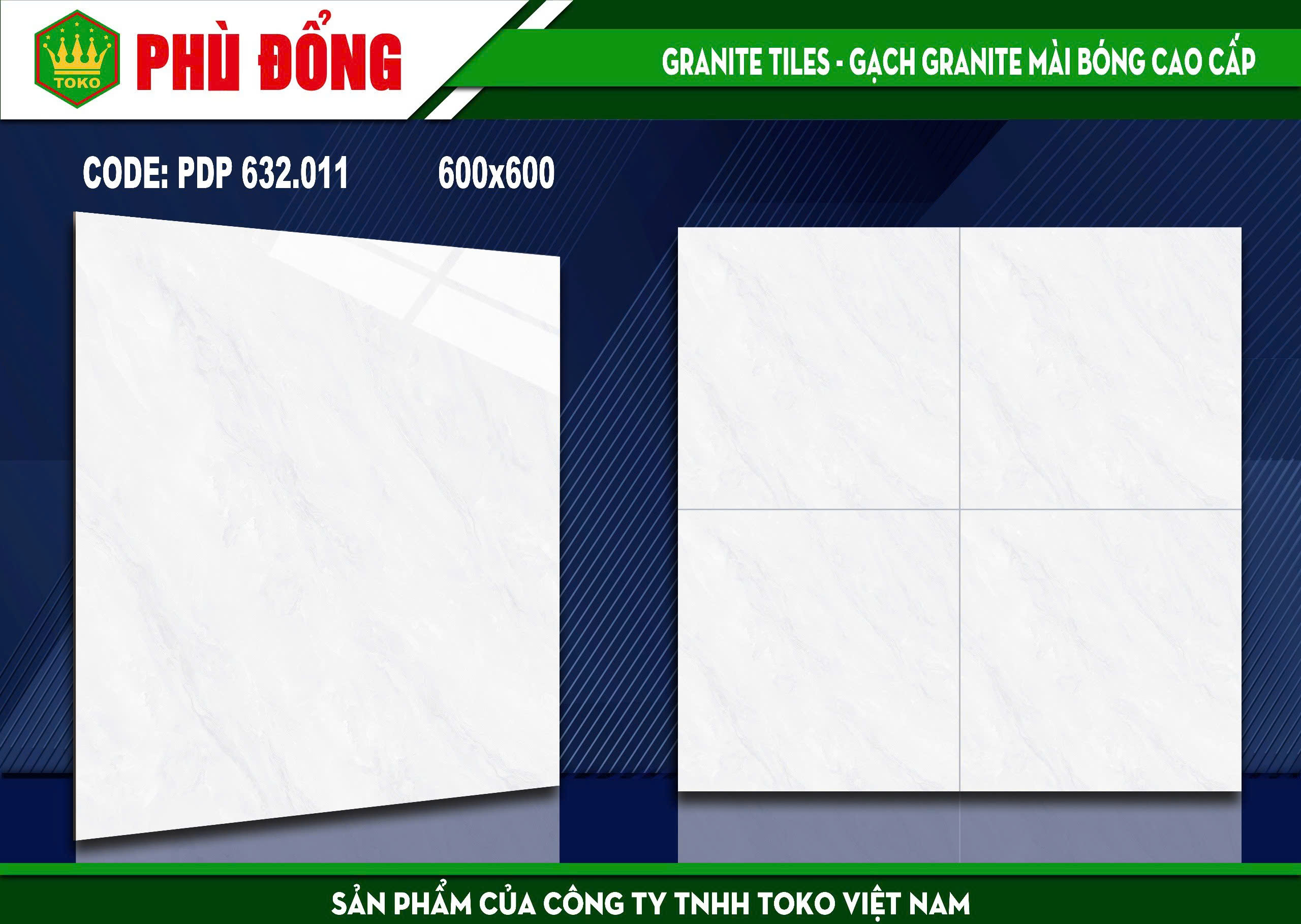 Gạch 60x60 TOKO PHÙ ĐỔNG PDP632011